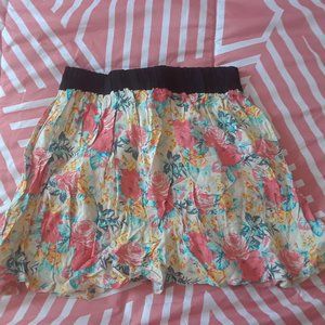 Pastel Floral Mini Skirt